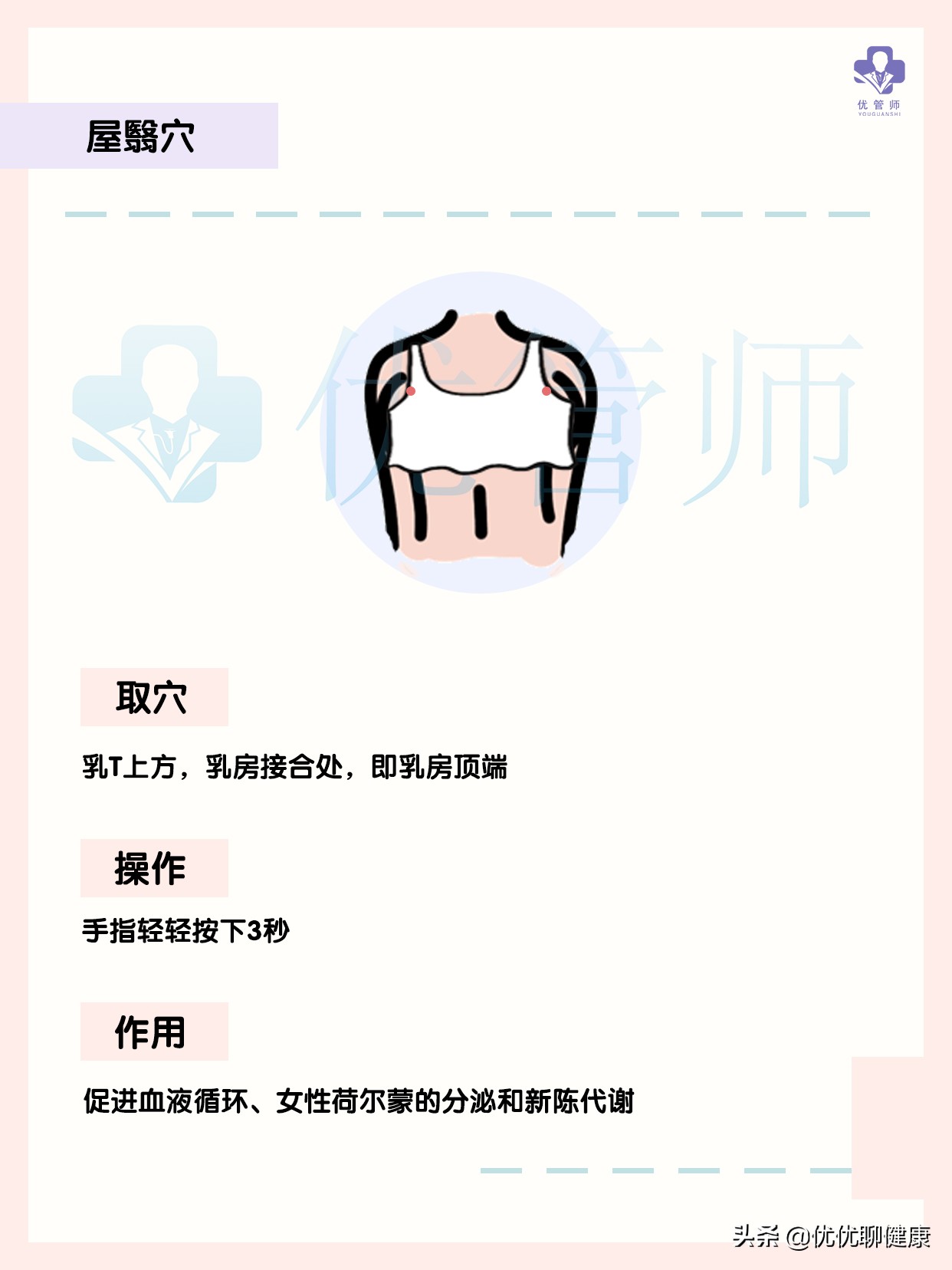 女性胸部外扩、下垂怎么办？6个胸部穴位按摩方法，建议收藏