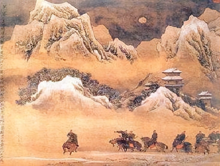 何当金络脑,快走踏清秋.大漠沙如雪,燕山月似钩.