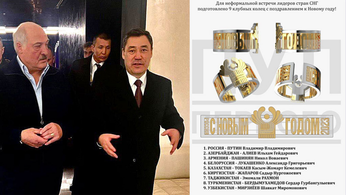 金戒指图片真实照片(8枚金戒指，8个独联体领导人，除了卢卡申科，谁也不领普京的情)