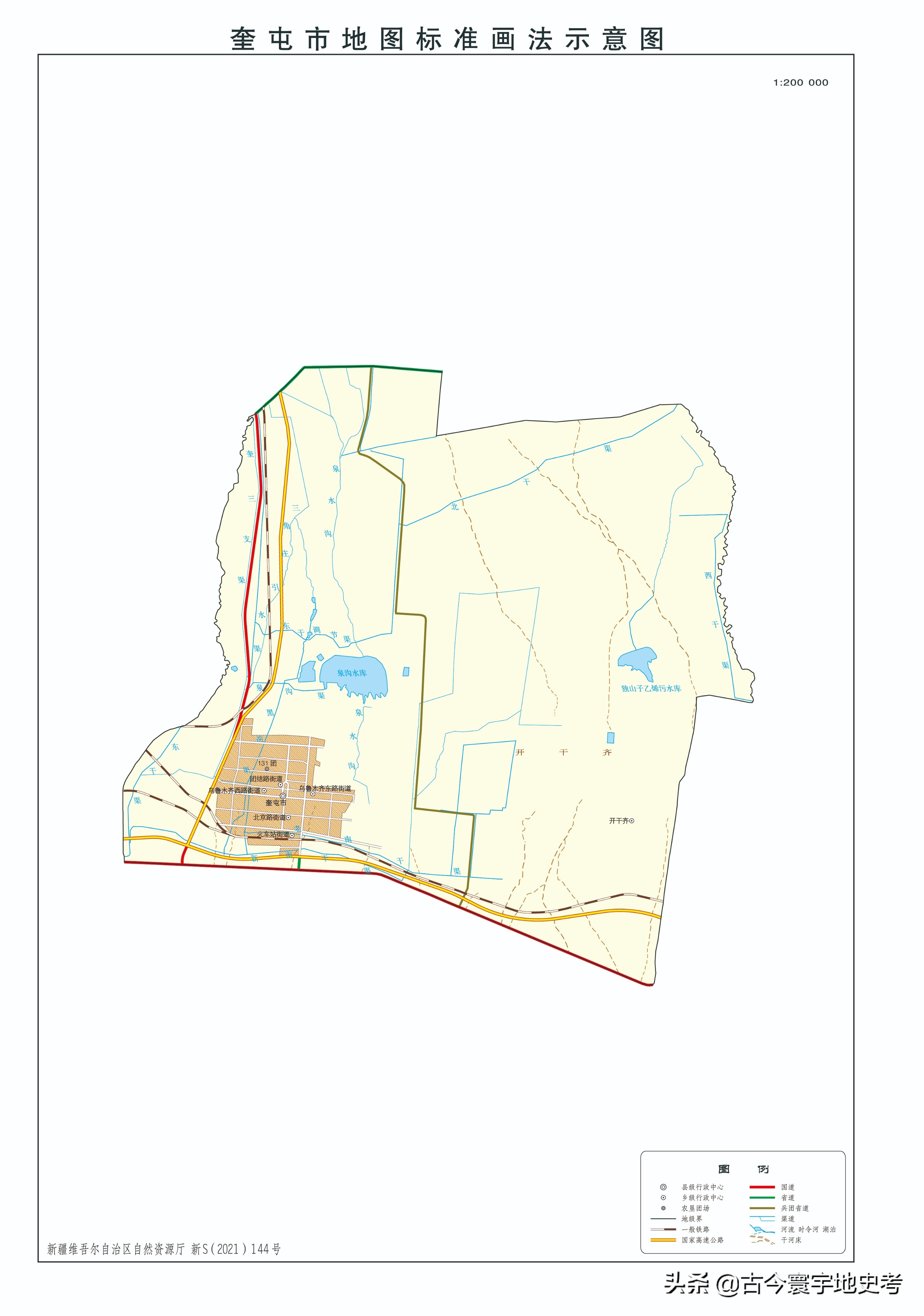 新疆维吾尔自治区各地市州、县地图