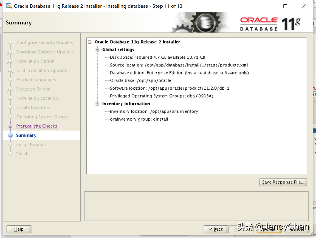 CentOS 7.6下安装Oracle 11.2.0.4