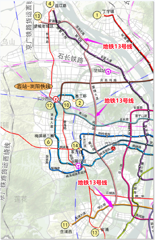 长沙地铁规划图 长沙坪塘2030规划图-双佳迪百科