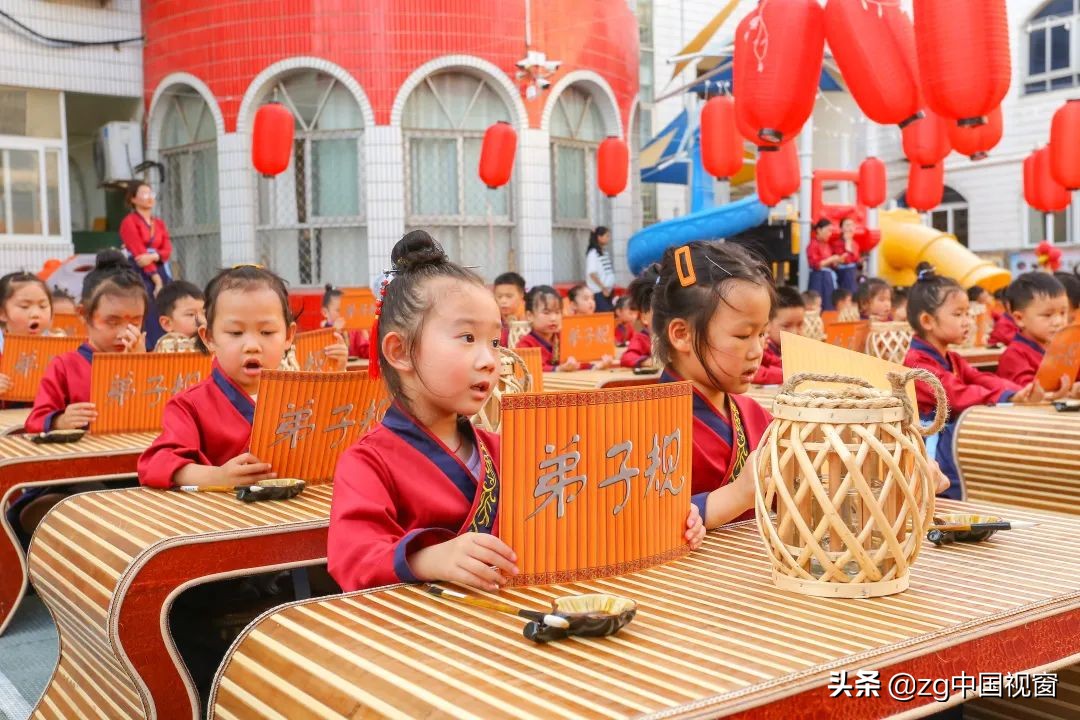 定远县示范幼儿园：国风毕业礼，民俗迎立夏