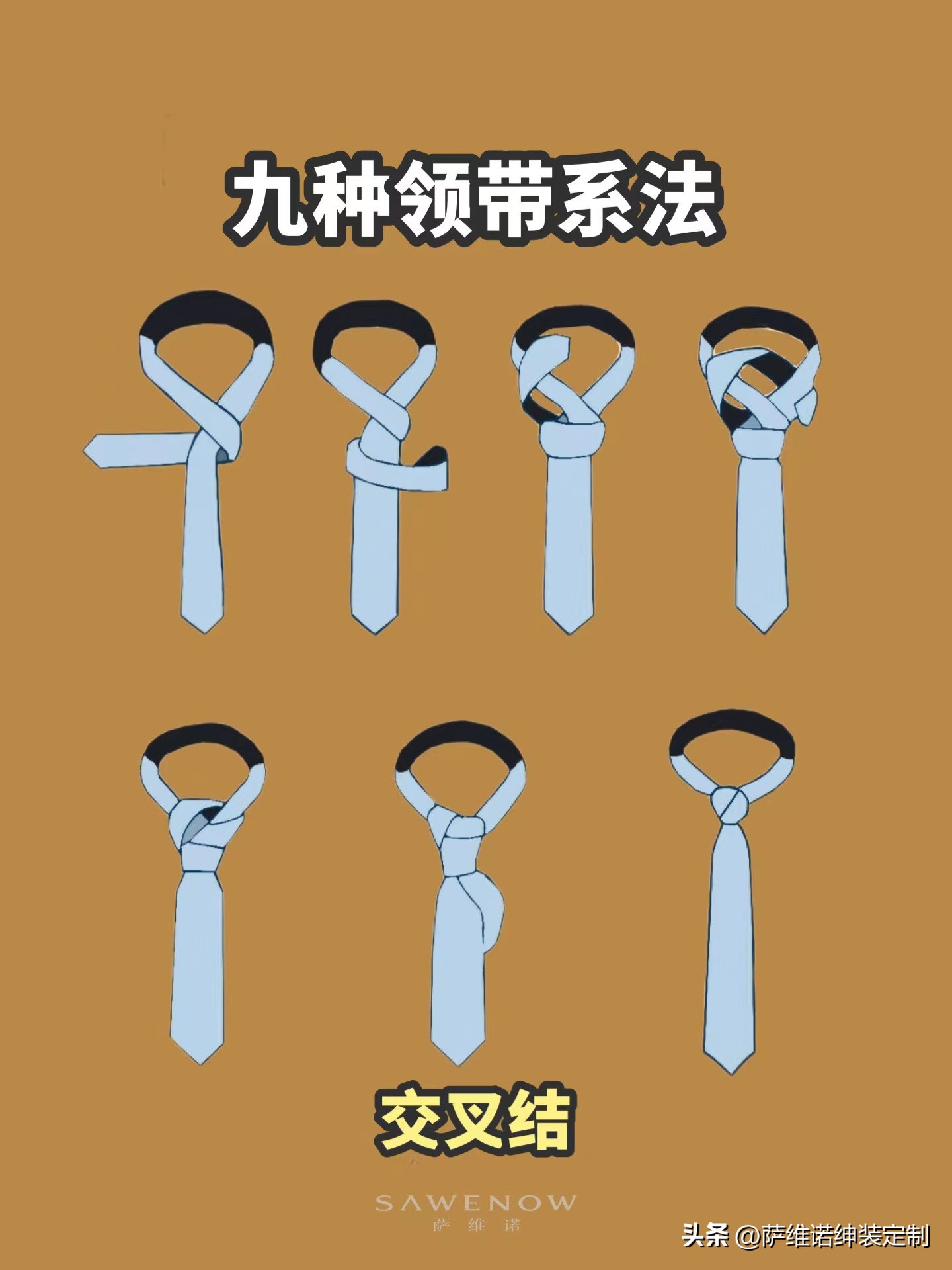 如何打温莎结领带，如何系领带「温莎结领带打法」