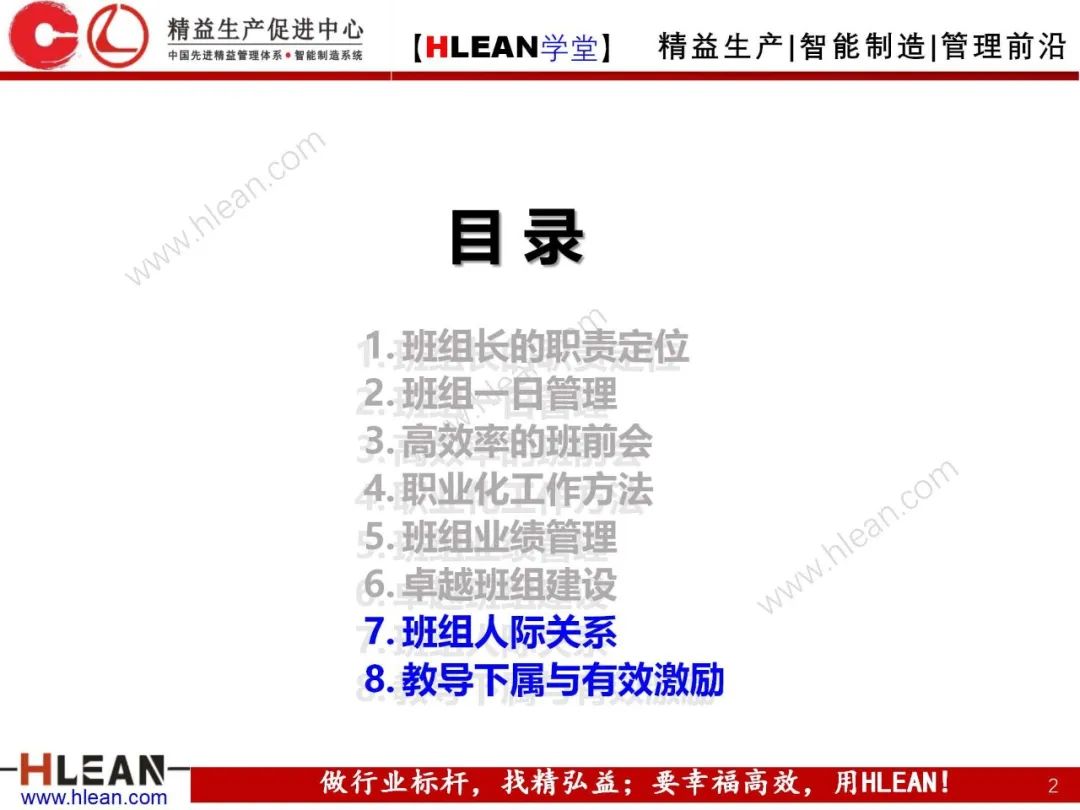 「精益学堂」 卓越班组长系列课程(合集)