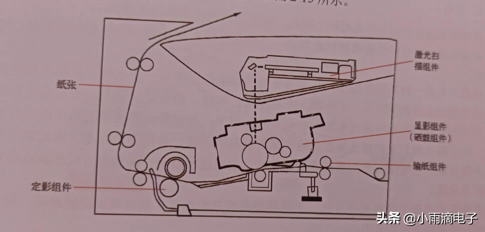 打印机内部结构图解图片