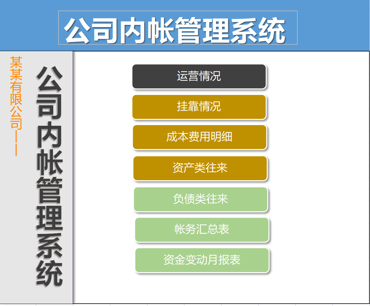 财务总监直言：聪明的会计都是这样做内部账的，8张表格即可搞定