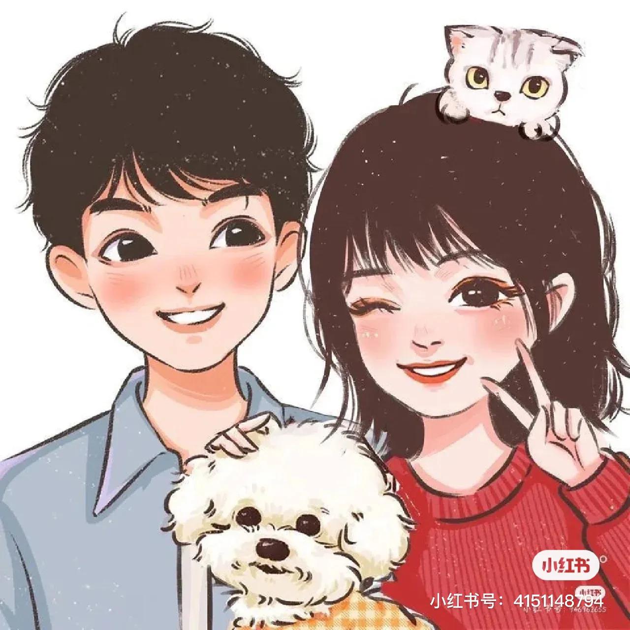 终于找到结婚时可以用的头像啦