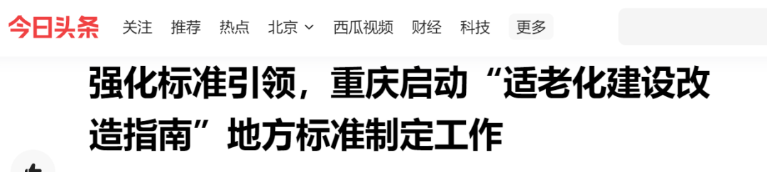 重庆市启动“适老化建设及改造指南”地方标准制定工作