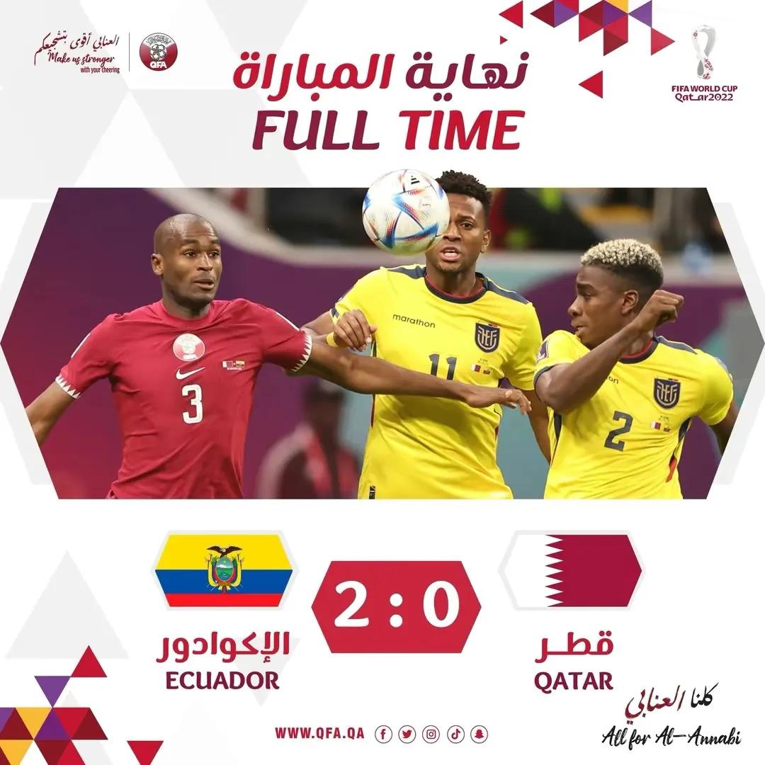 2022年世界杯，卡塔尔成为首支输球东道主