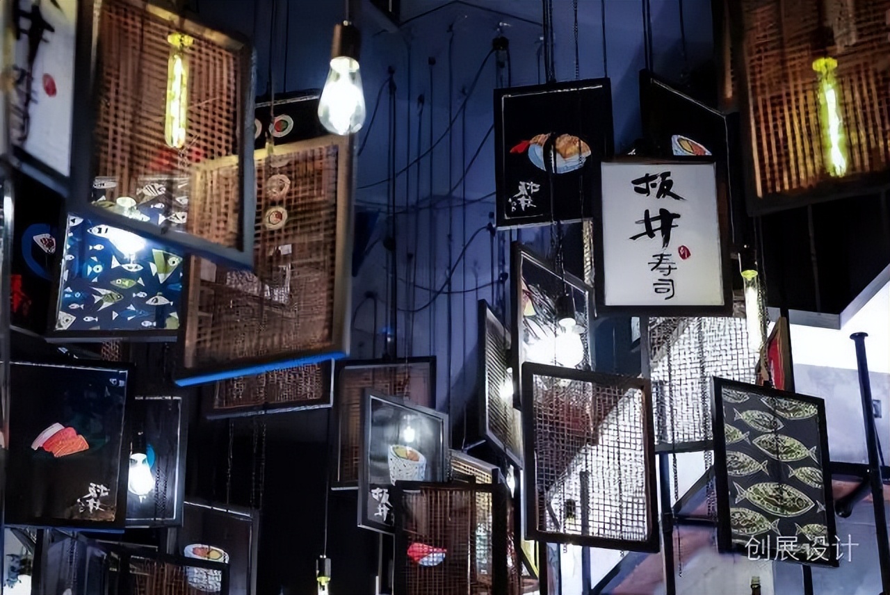 网红日式料理寿司店设计案例，东莞板井寿司，by创展空间设计