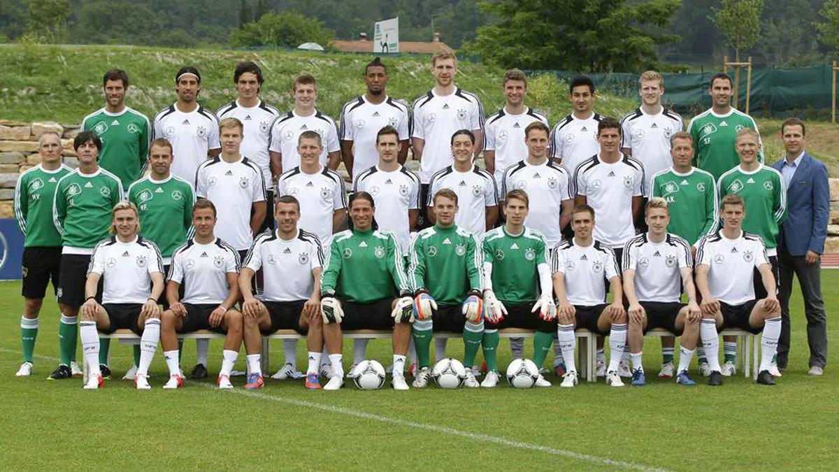 世界杯德国队成员图片(珍藏版德国队全家福——你最喜欢哪个时期的德国国家队？)