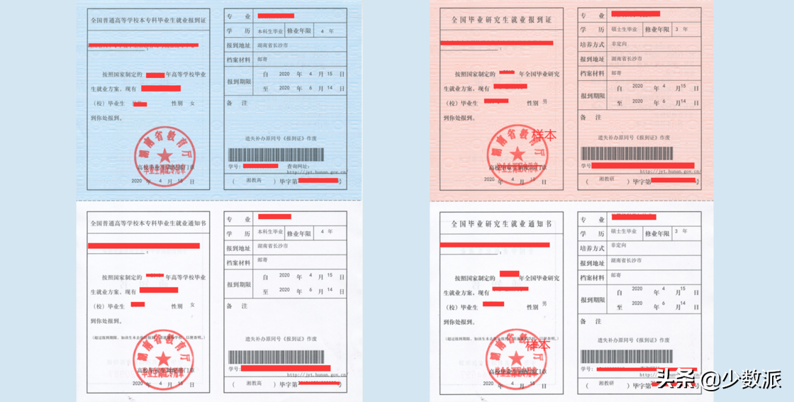 派遣证报到证（毕业生注意）