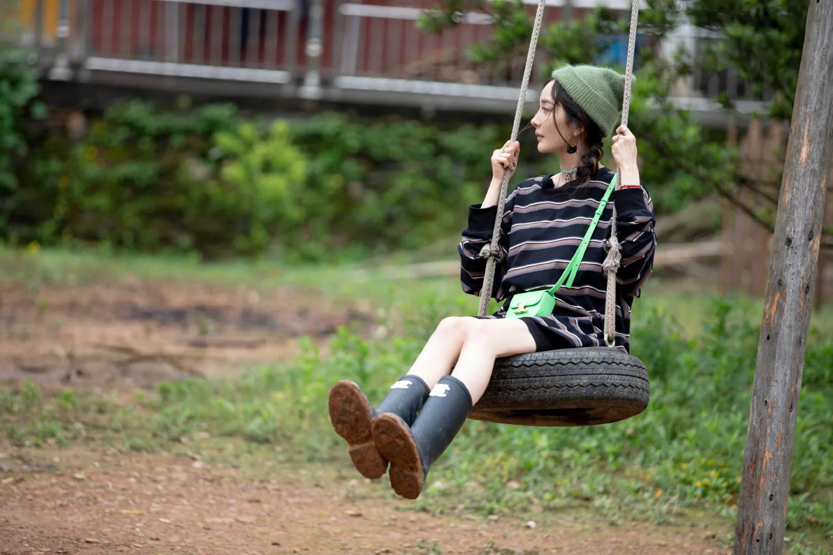 杨幂时髦夏日穿搭