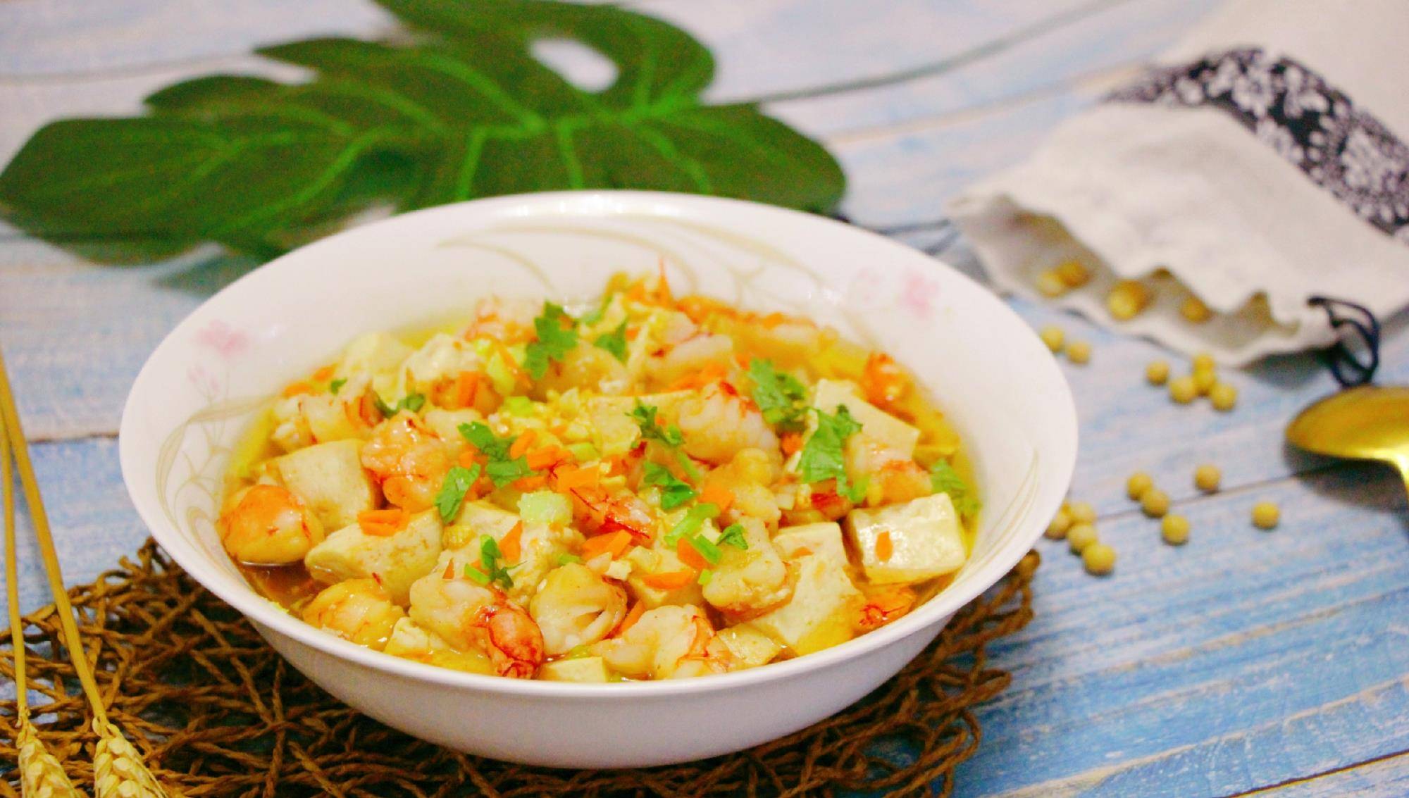 图片[2]-【虾仁蒸豆腐】做法步骤图  简单蒸一锅 解馋过瘾 孩子们特喜欢-起舞食谱网