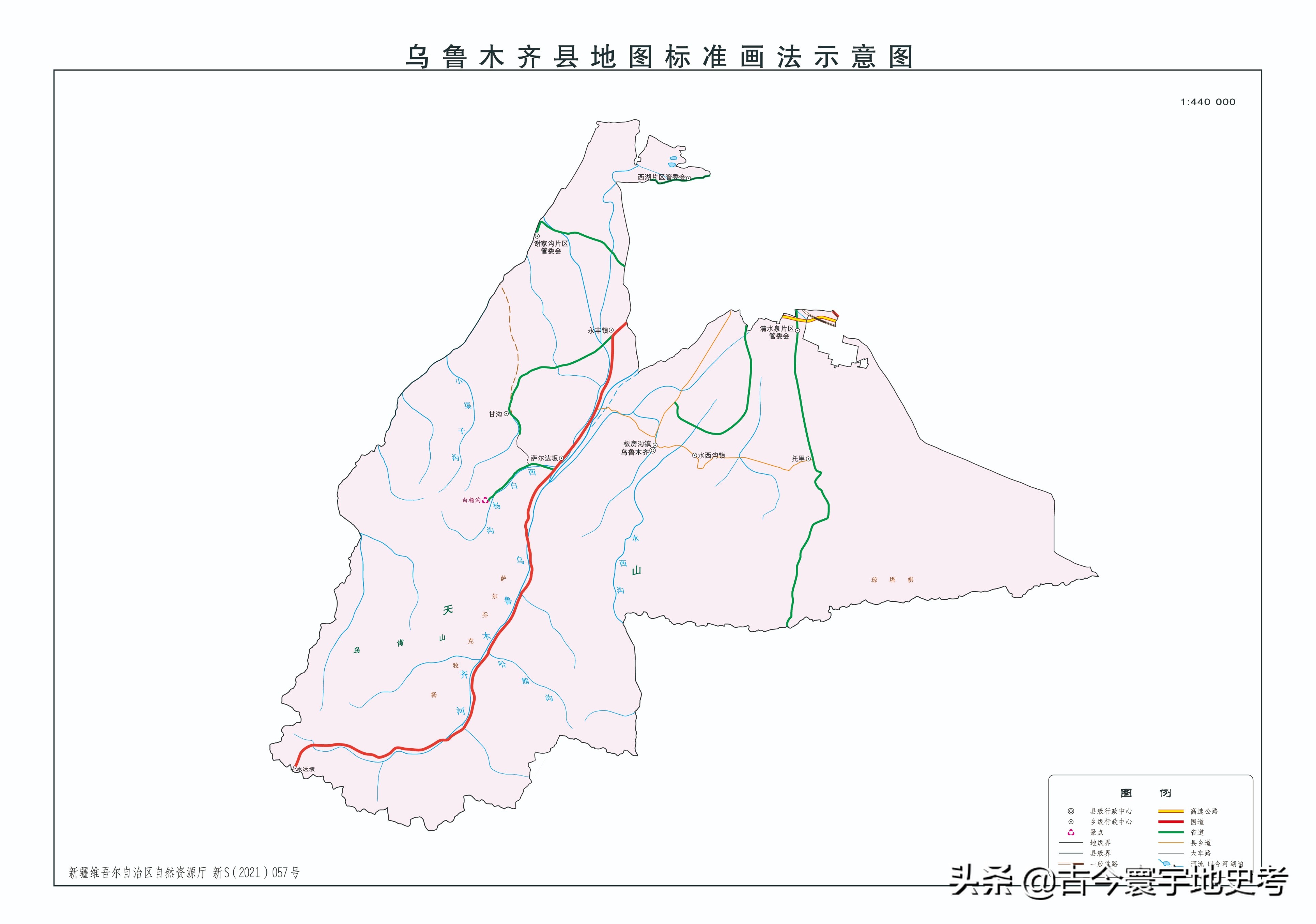 新疆维吾尔自治区各地市州、县地图