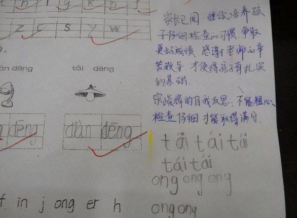 学生试卷上的“家长签名”，用心程度让老师佩服，网友：太用心了