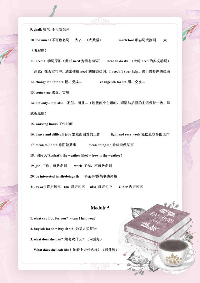 最新外研版英语：七年级下册全单元知识点总结！考高分就是因为它