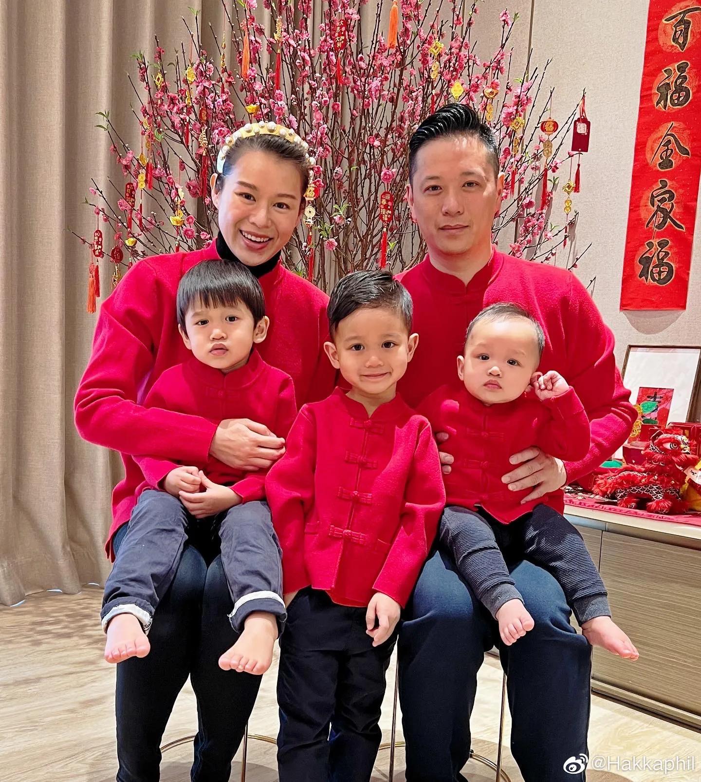 胡杏儿老公晒庆生照，获4岁大儿子唱歌送祝福，可爱歌声萌化人心