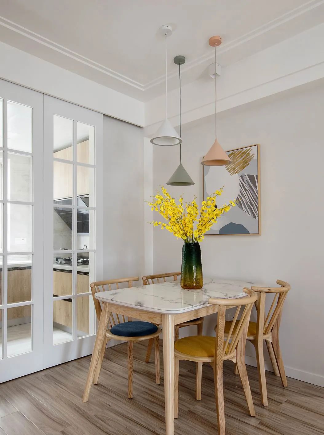 80m²清新又治愈：小户型北欧原木风，抄她家就够了