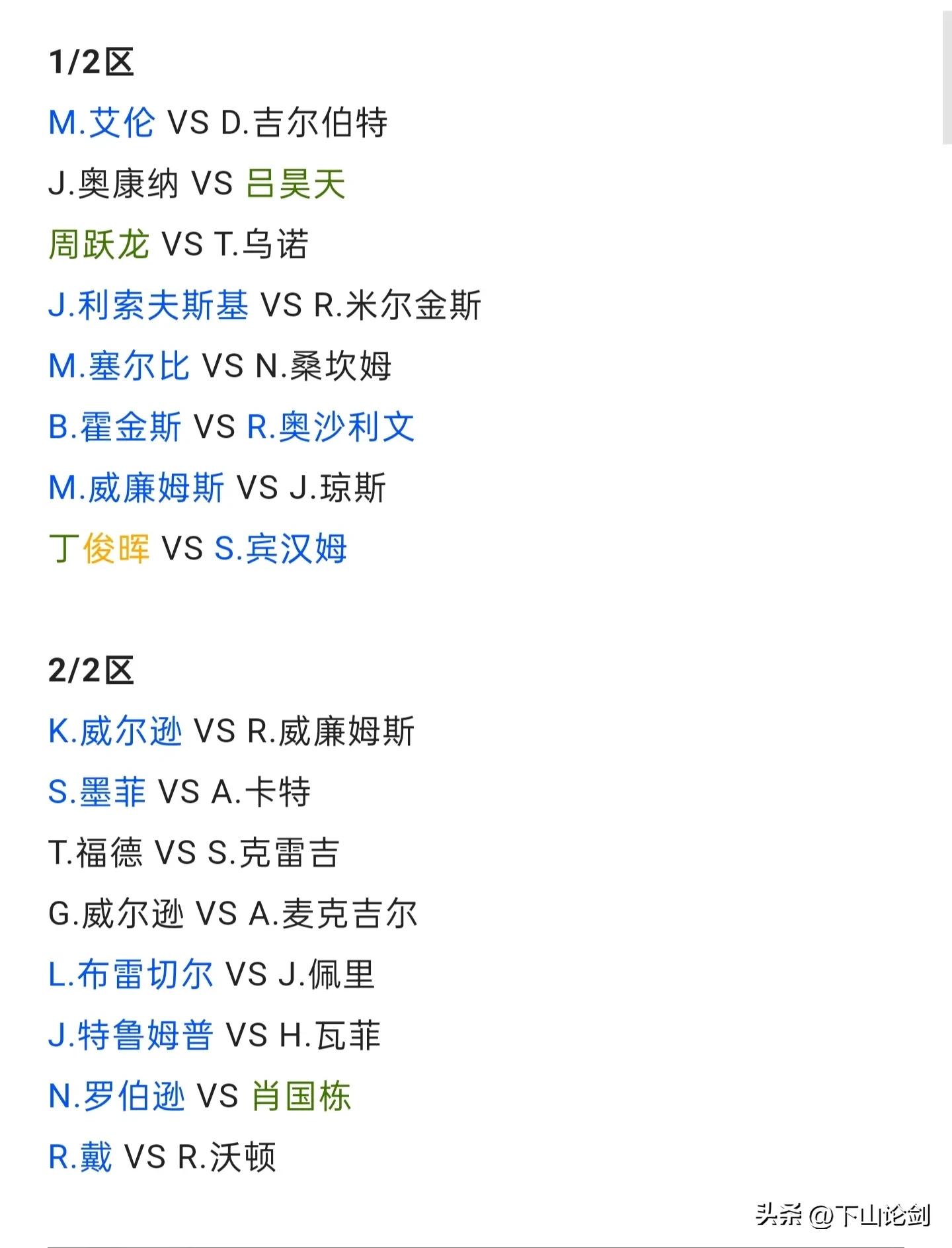 斯诺克赛事时间（斯诺克：2023年斯诺克1月15日最新赛事赛程签表）