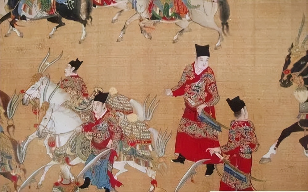 不了)>△ 《出警入跸图》 局部△胡金铨根据国画画的手稿这两张图很大