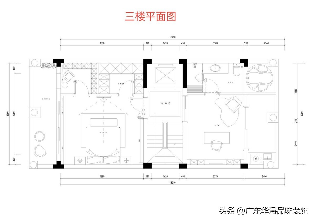 550㎡全屋装修欧式风格，整体大气典雅浪漫，就连书房都超级好看