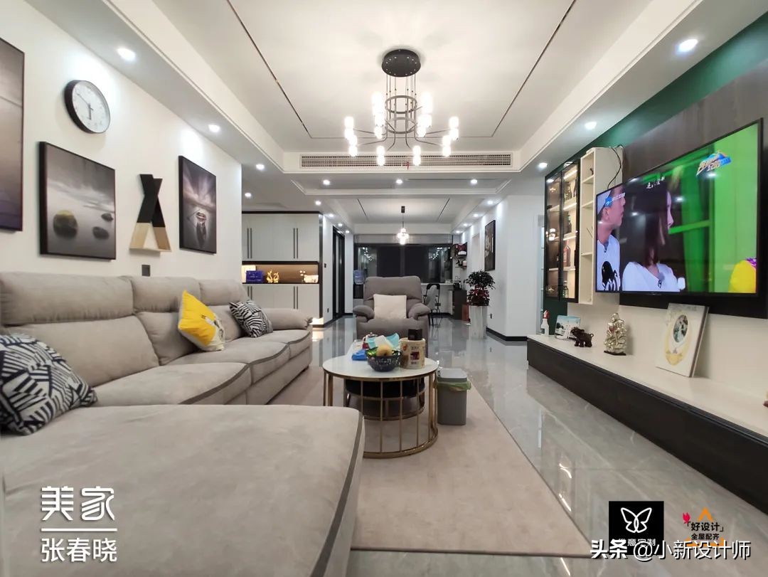 老婆把104㎡三房装出150㎡的轻奢感，一进门就被惊艳了