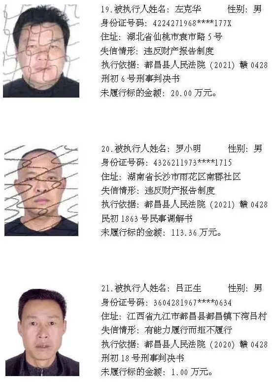 都昌这56名男女被实名曝光！照片住址全有，看看有你认识的吗？