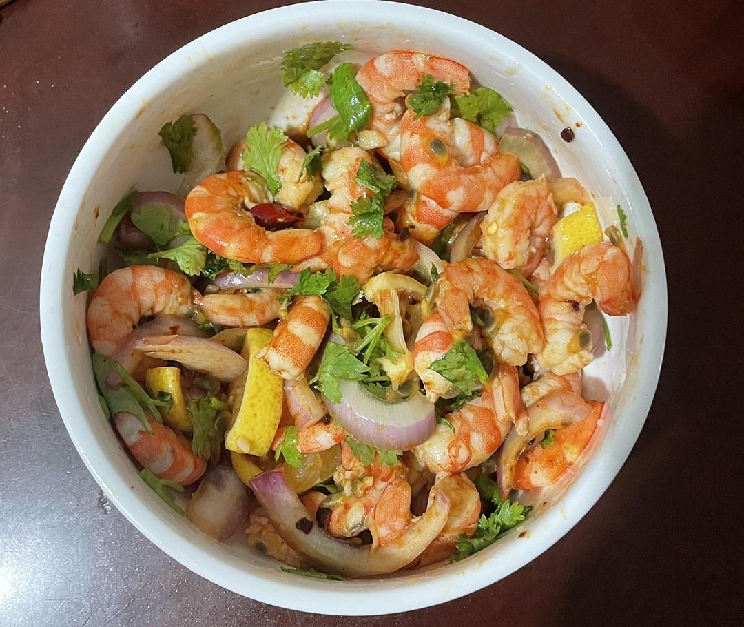 图片[6]-【凉拌大虾】做法步骤图 爽口解馋 一大盘不够吃-起舞食谱网