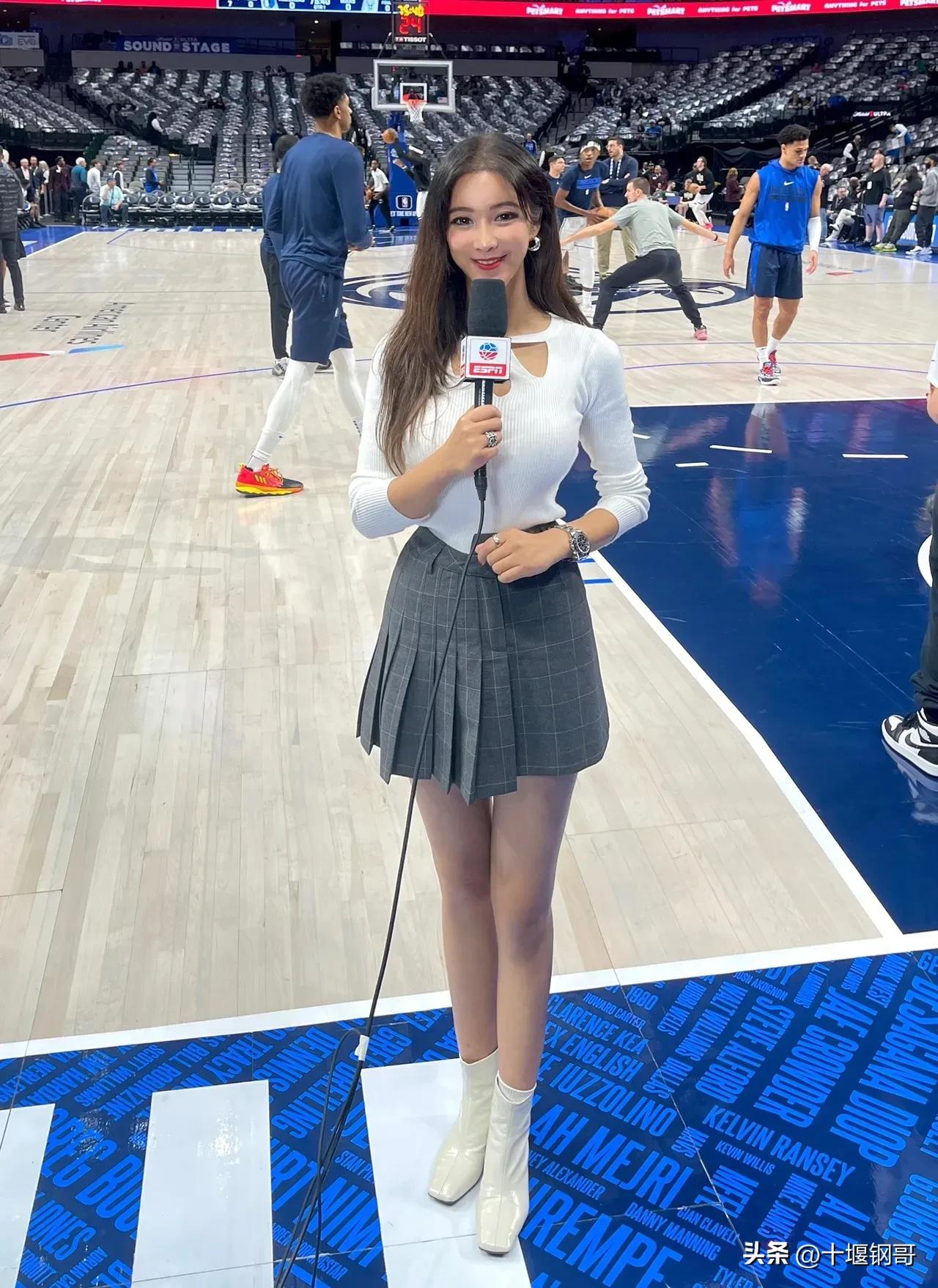 卡戴珊为什么被称为nba（篮球女神周玲安为啥叫中国卡戴珊？凭什么她是NBA最美篮球记者？）