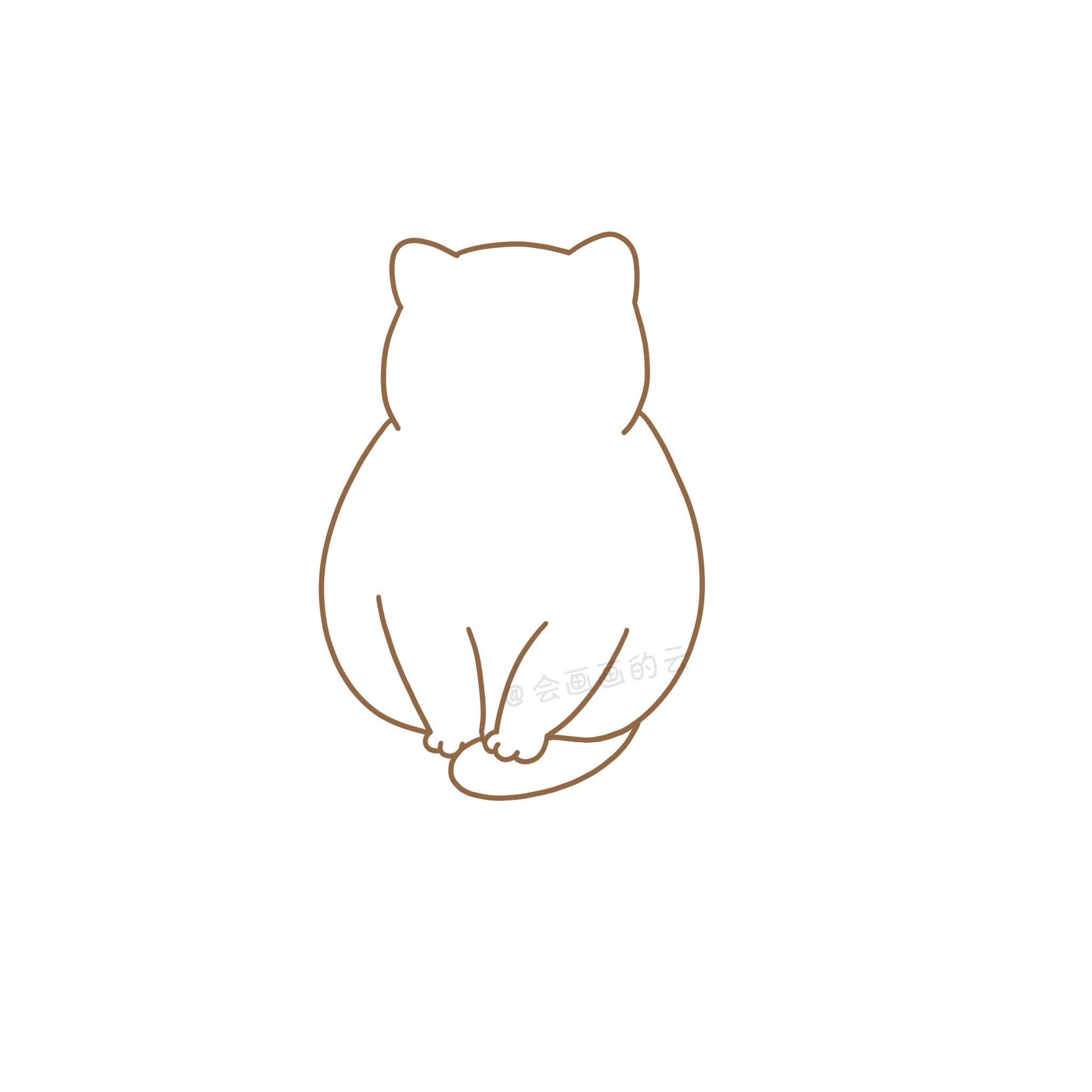 简笔画教程：详细图文讲解三款猫咪的画法，你学会了吗？