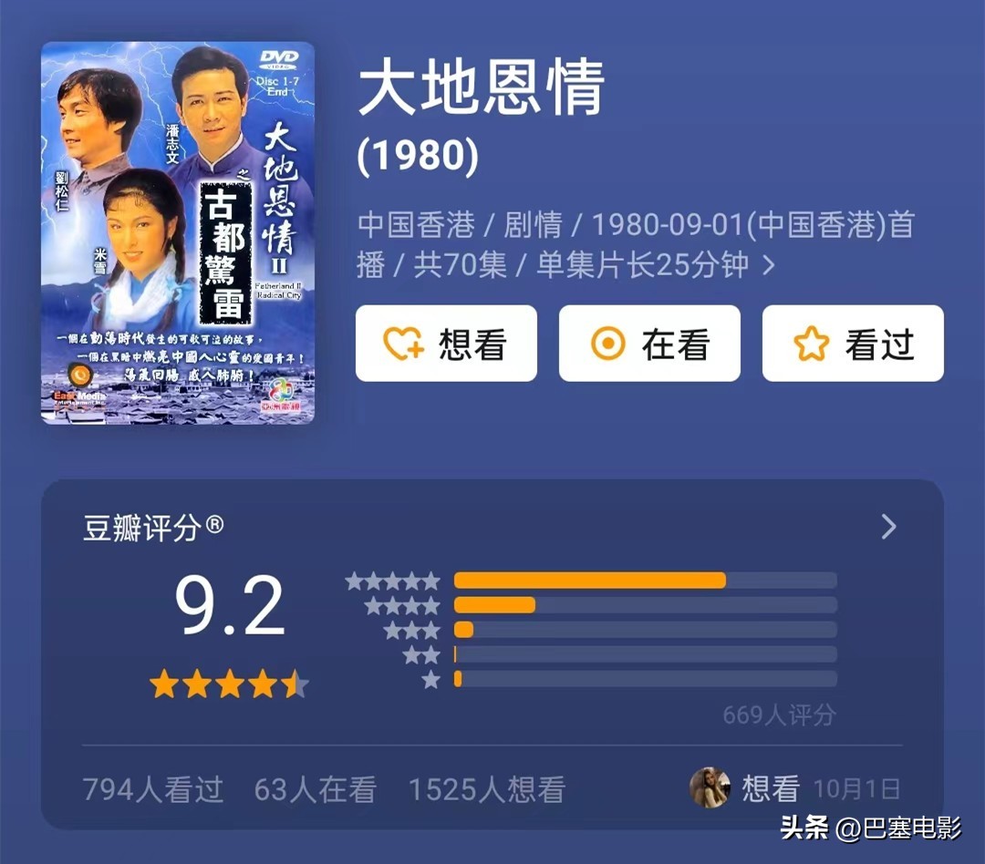 上海滩1980在线观看第25集(至今评分最高的10部港剧，每一部都是一个时代的封神之作，好怀念)