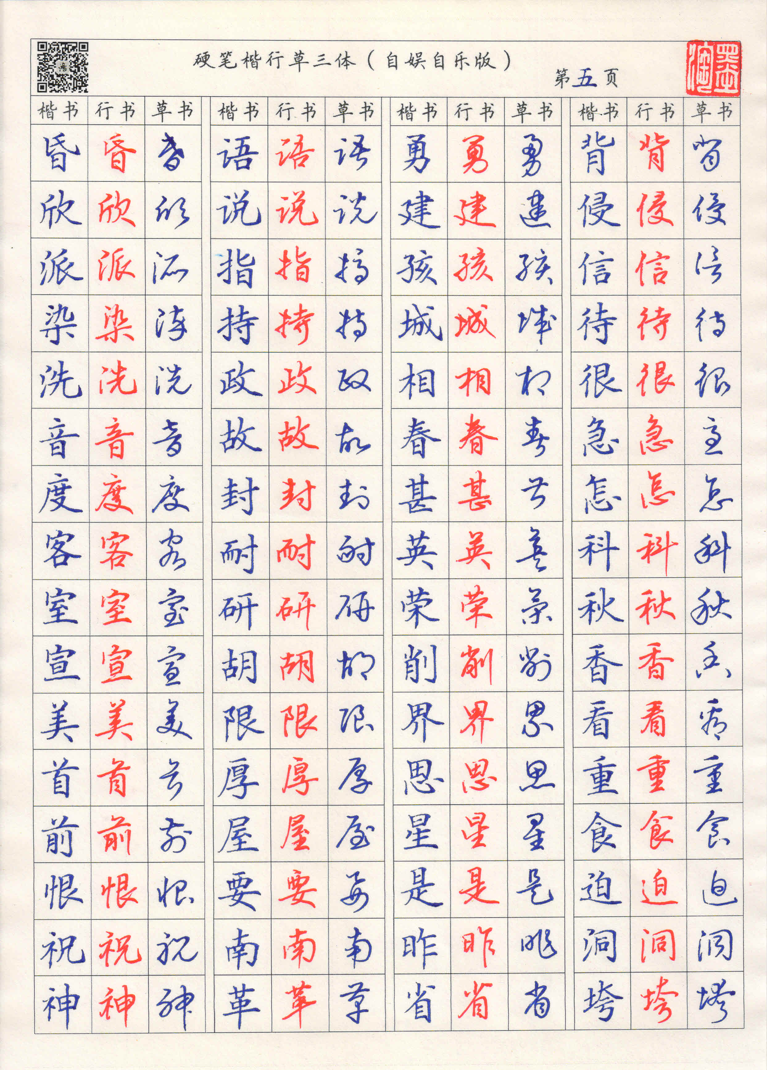 钢笔草书名人名言字帖下载