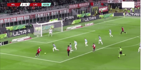 ac米蘭vs拉齊奧集錦（意大利杯：AC米蘭4-0拉齊奧挺進4強，萊奧傳射建功，吉魯雙響）