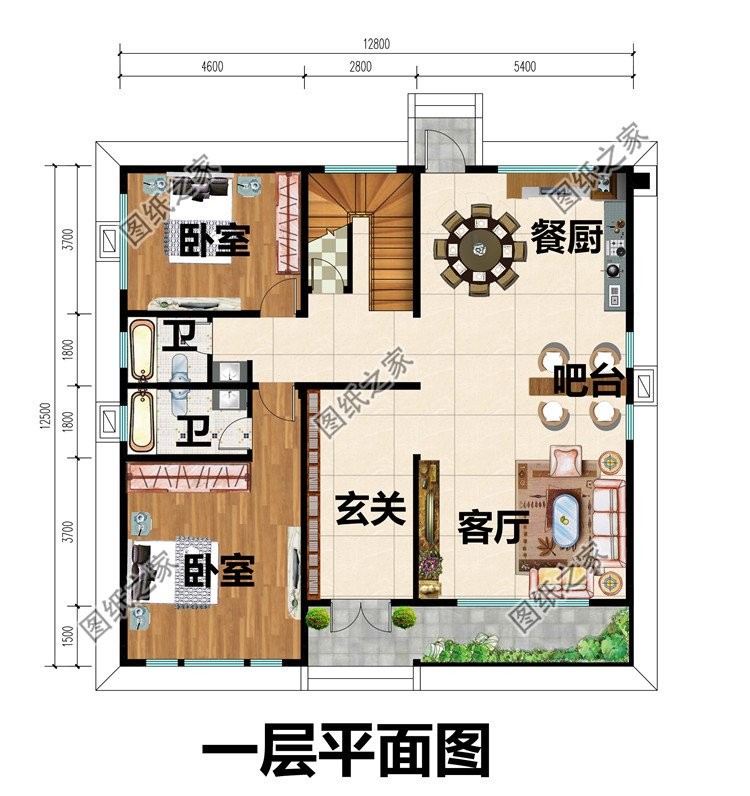 文化石装饰的农村别墅，自然耐看呈现出清新自然的既视感