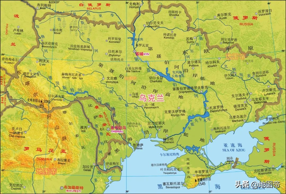 看看我们国家的地图,俄罗斯实际控制克里米亚半岛已经八年了,我们的