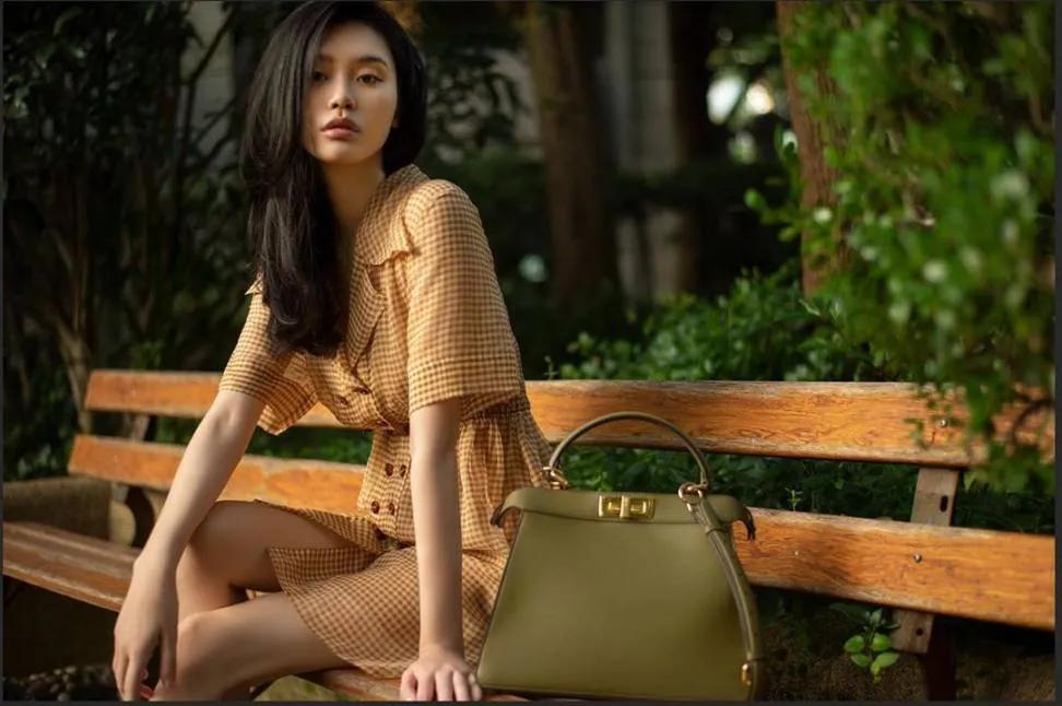 超模奚梦瑶嫁入豪门后，变得更加成熟，有魅力了