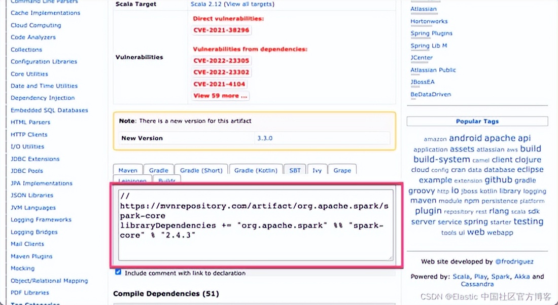 Elasticsearch：Apache spark 大数据集成