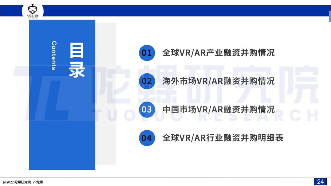 「陀螺研究院」2022上半年VR/AR融资并购报告