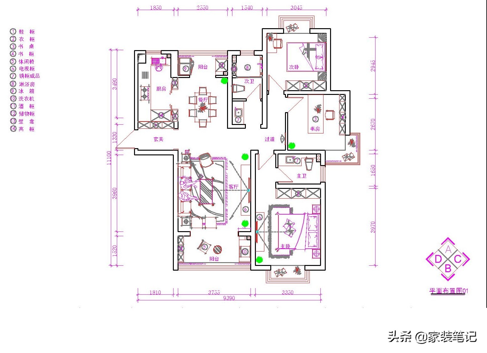 香港38岁中年夫妇的新家，110㎡的豪宅装修中式风，简洁又有格调