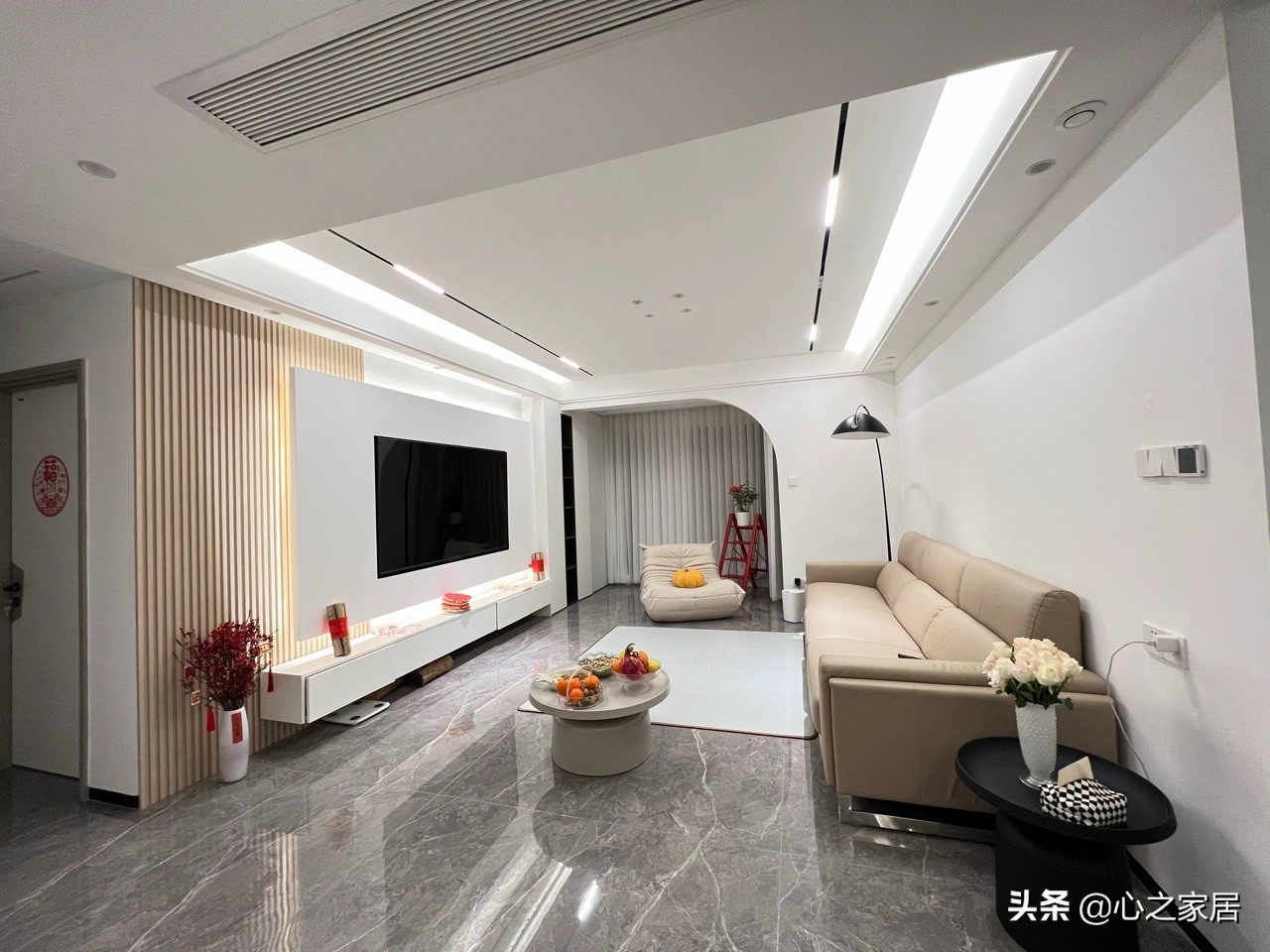 140㎡四室装修设计图，现代简约风格布局方案
