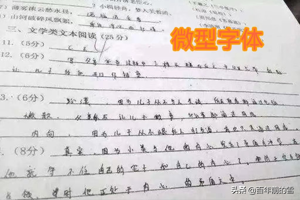 考试丢分严重的几种网红字体