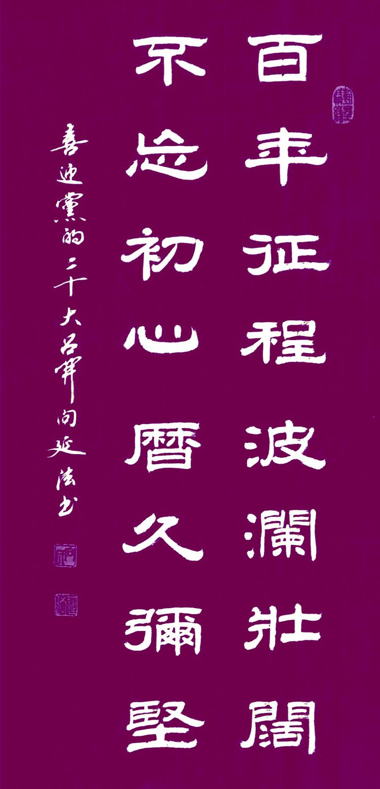 喜迎二十大挥毫歌盛世 永远跟党走奋进新征程 向延法书法作品展示