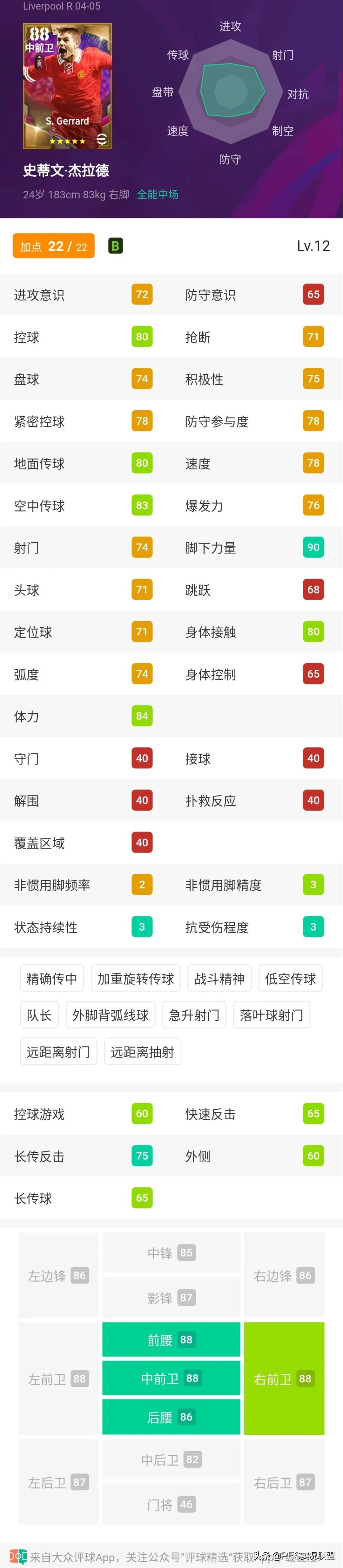 实况足球卡卡数据(卡卡严重削弱！19小贝删卡！实况足球22赛季传奇神兽继承说明)