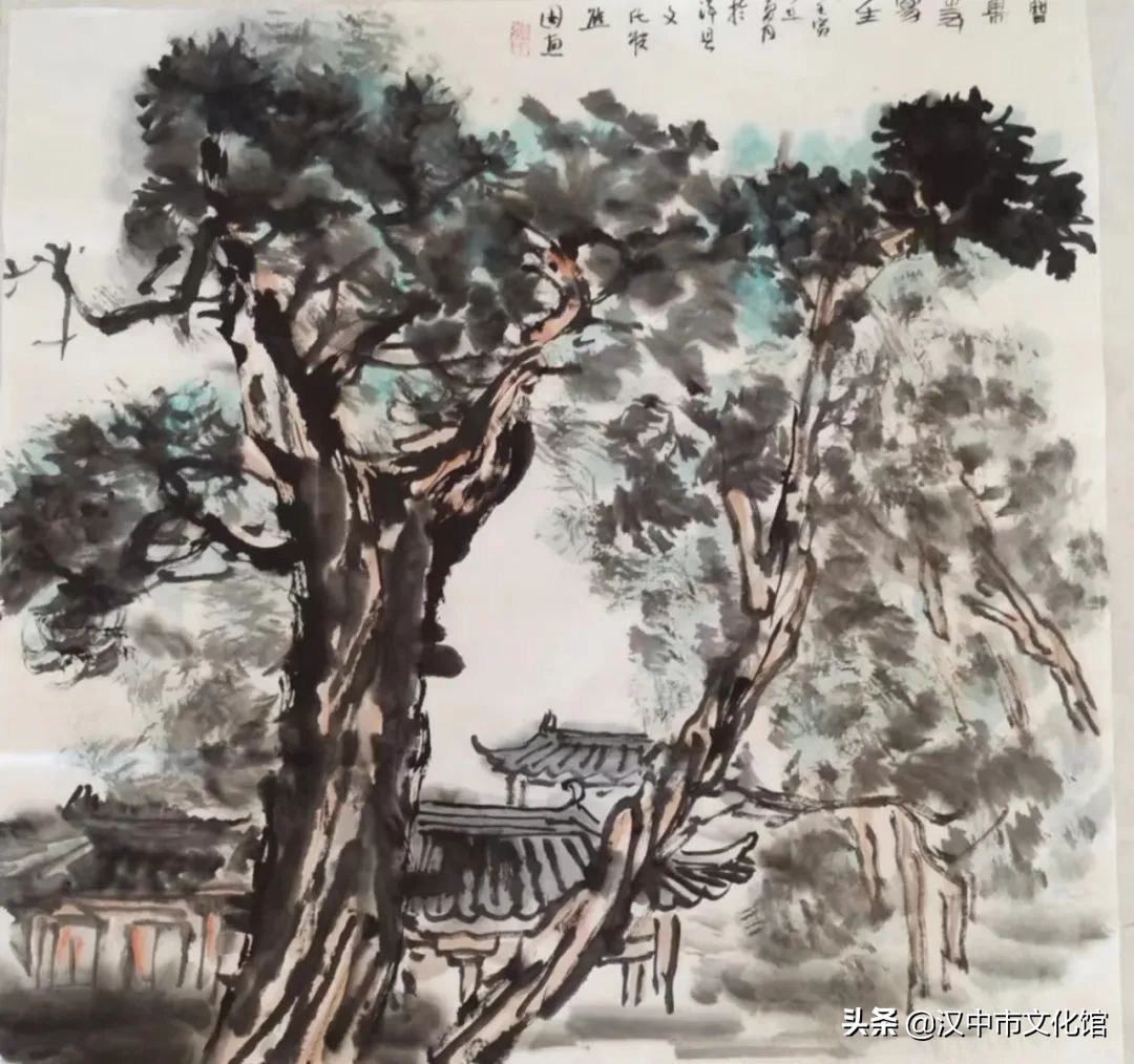 我馆携手汉中中国画院及三个县区馆在洋县开展书画创作交流