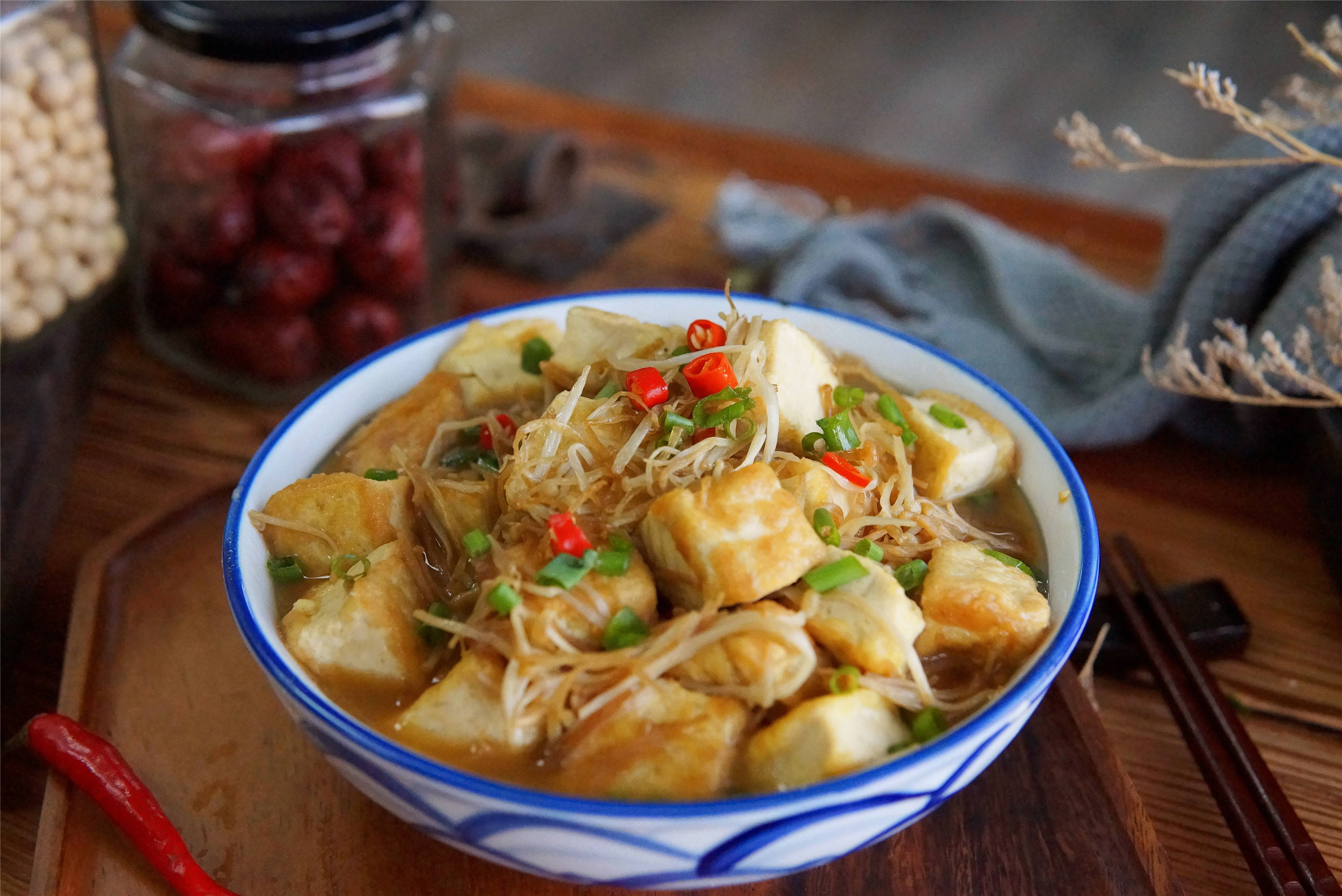 圖片[5]-【金針菇燉豆腐】做法步驟圖 簡(jiǎn)單易學(xué)又能解饞 最后湯汁都不-起舞食譜網(wǎng)