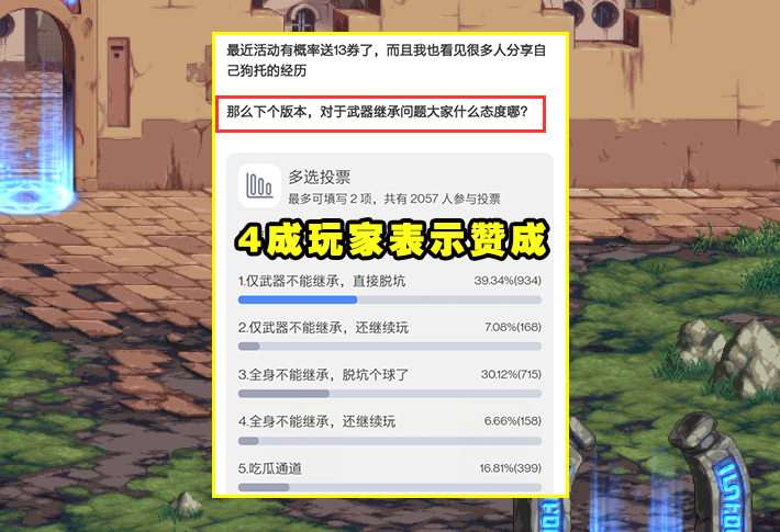 DNF：策划试探贴火了！武器继承问题成导火线，玩家坚决不接受