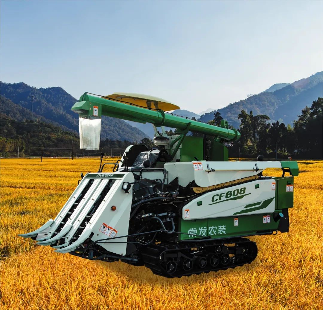 常發(fā)CF608履帶半喂入聯(lián)合收割機(jī)性能與參數(shù)