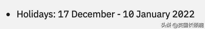 英国大学寒假长度排名:最长放假45天?这什么神仙学校